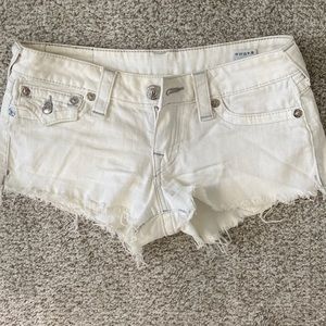 True religion cut off shorts size 27